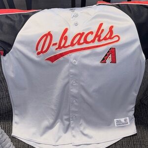 Arizona Diamondbacks Men's Jersey - Silver and Black